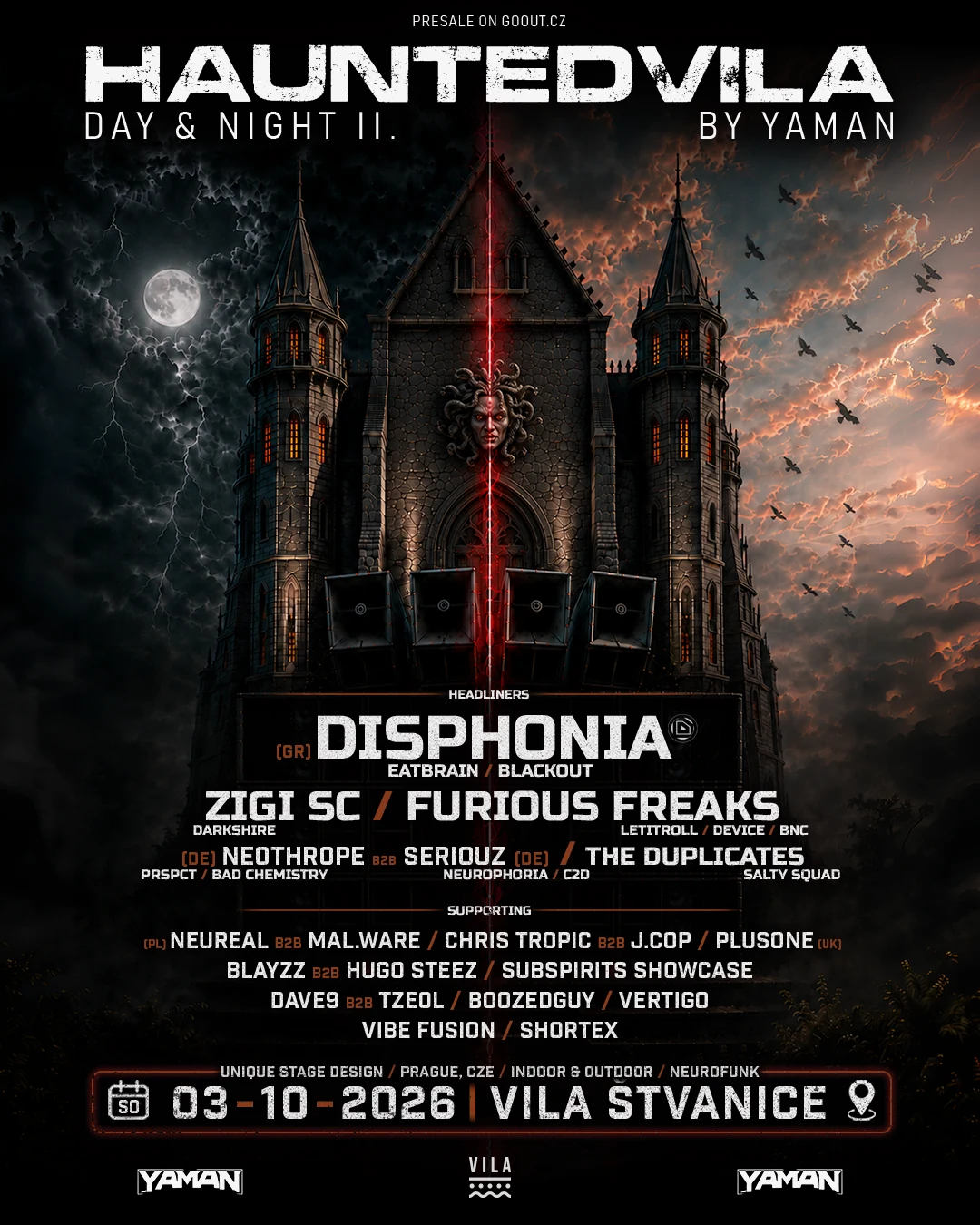 HAUNTED VILA II. — DAY & NIGHT flyer